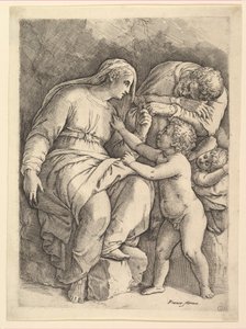 聖家族。 作： Battista Franco Veneziano
