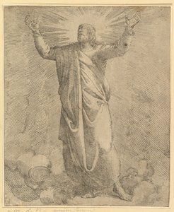 大きなマントをまとった救世主。 作： Battista Franco Veneziano