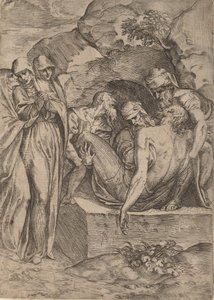 埋葬、1515-1573。 作： Battista del Moro