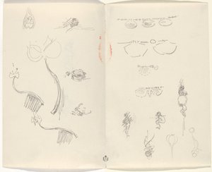 ジュエリーデザインの研究 [裏面] 作： Beatrice Godwin Whistler