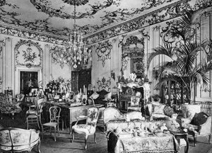 応接室、チェスターフィールドハウス、1908年。