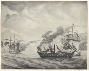 カディスの海戦、1781 年 作： Beekman