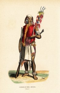 インドネシア・西ティモール、クパンのアトニ族の戦士 作： Belgian School