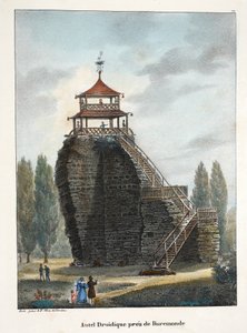 ルールモント付近のドルイド祭壇、1895年頃（フォトクロム） 作： Belgian School