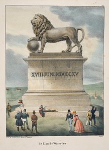 Le Lion de Waterloo、1895年頃（フォトクロム） 作： Belgian School