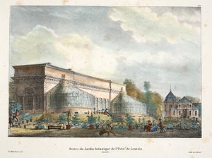 ルーヴァン大学植物園の温室、1895年頃（フォトクロム）