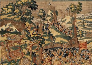 Cyrus II The Greatの物語、1590年頃（タペストリー） 作： Belgian School