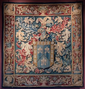 デ・ナゲラ家の紋章入りタペストリー。マスターAL。1550年頃（タペストリー）