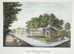 ステレベック城の眺め、1895年頃（フォトクロム）