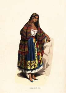 メキシコ・プエブラ市の女性 作： Belgian School