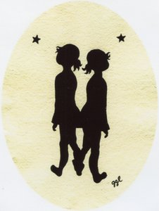Twin Stars, 2009, 紙にインク 作： Bella Larsson