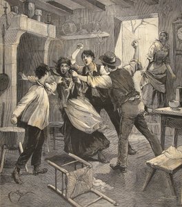 1891年8月9日の「ルプティパリジャン」から子供に殺された母親 作： Beltrand and Clair Guyot, E. Dete