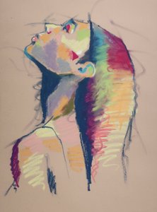 カラースタディ15、2023（紙にパステル） 作： Ben Benet