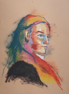 カラースタディ4、2023年（紙にパステル） 作： Ben Benet