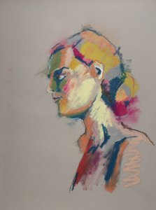 カラースタディ9、2023年（紙にパステル） 作： Ben Benet