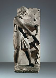 12月、パルマの洗礼堂の「月のサイクル」の彫像 作： Benedetto Antelami