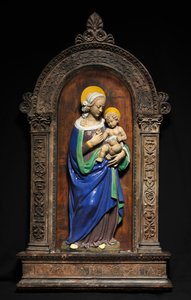 聖母子、1500年から1510年。 作： Benedetto Buglioni