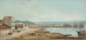 ベネディト・カリクスト-1887年、スペイン、サントスの領事館の港 作： ベネディト・カリスト