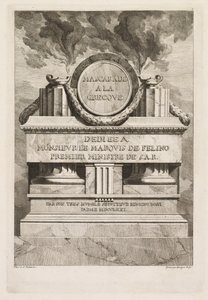ギリシャ仮面舞踏会：献身ページ、1771年。 作： Benigno Bossi
