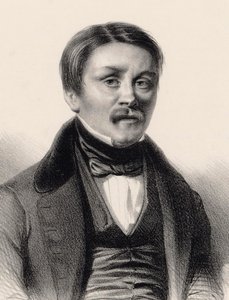 オルガン奏者・作曲家であるHippolyte Monpou 1804-1841の肖像 , 1840年。 作： Benjamin