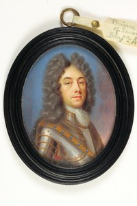 サヴォイ家のプリンス・ユージン（アイボリーに水彩画 作： Benjamin Arlaud