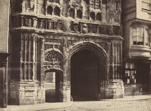 クライストチャーチ ゲートウェイ、カンタベリー、1854 年、1857 年に印刷。
