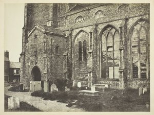 クローマー教会の南側、c。 1850年代。 作： Benjamin Brecknell Turner