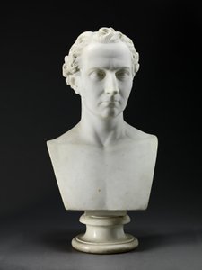 アーティストの兄弟、彫刻家、ジョン・ギブソン（1790-1866）1837-38（カラーラ大理石）の肖像画の胸像