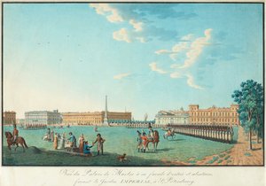 サンクトペテルブルクの大理石宮殿c。 1800 作： Benjamin Paterssen