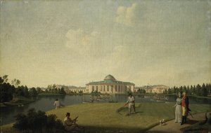 1797年以前の庭園からのタウリデ宮殿の眺め 作： Benjamin Paterssen