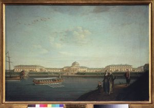 ネヴァ (サンクトペテルブルク) から見たタウリデ宮殿。 ベンジャミン パテルセン (1748-1815) の絵画、キャンバスに油彩 作： Benjamin Patersson