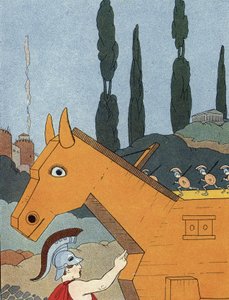 トロイの木馬 作： Benjamin Rabier