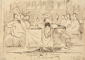 聖餐を執行する準備をする 作： Benjamin Robert Haydon