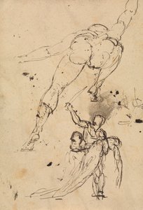 ヘラクレスとペルセポネの習作 作： Benjamin Robert Haydon