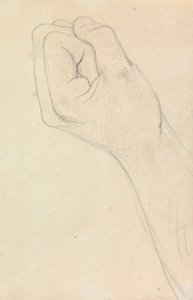 握りこぶしに丸められた手の研究 作： Benjamin Robert Haydon