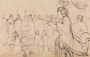 摂政王子、第四場 作： Benjamin Robert Haydon