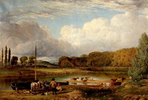 ウィルフォード、ノッティンガム、1830年頃の眺め 作： Benjamin Shipman