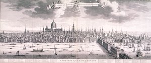 ロンドンのパノラマ ビュー、1710 年 作： Benjamin Smith
