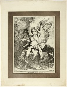 復活の天使、ポリオートグラフィーの標本の創刊号から 作： Benjamin West