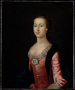 アン・イングリス、1757年頃（キャンバスに油彩） 作： Benjamin West