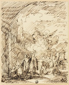 風景の中の人物 作： Benjamin West