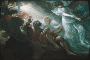 モーセは約束の地を示した 作： Benjamin West