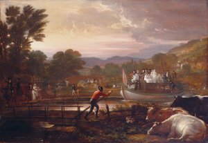 パディントン運河、1801 作： Benjamin West