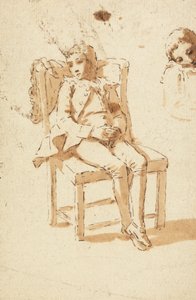 眠るページボーイ 作： Benjamin West