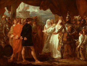 フィリップ女王、カレーのブルガースの生涯のために執り成す、1788 作： Benjamin West
