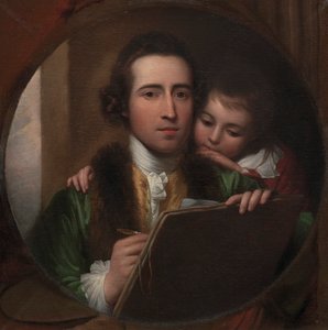O Artista e Seu Filho Rafael 作： Benjamin West