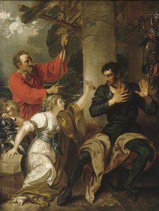 ダムセルとオーランド、1793年頃（キャンバスに油彩） 作： Benjamin West