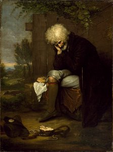 死んだお尻を悼む巡礼者、1775年頃 作： Benjamin West