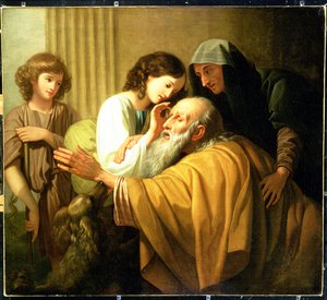 トビアス、父親の失明を治す、1772年 作： Benjamin West