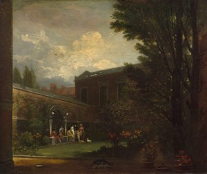 スタジオガーデンのウェストファミリー、1808-1809。 作： Benjamin West